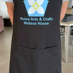 apron with logo, fundraiser