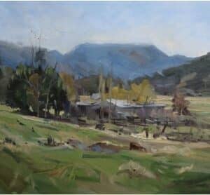 oils, acrylics, landscape,