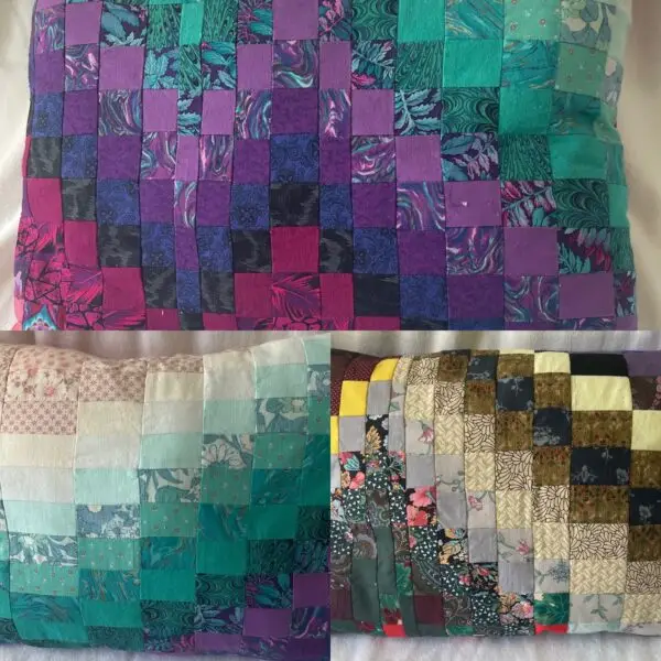 Cascading Colour Cushions by Sally Heron