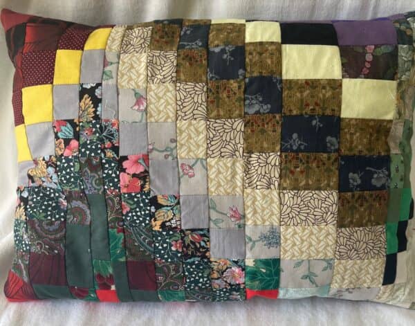 Cascading Colour Cushion by Sally Heron