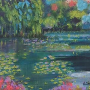 Softly in Monet's Garden by Angela Gannicott
