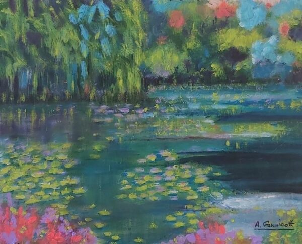 Softly in Monet's Garden by Angela Gannicott